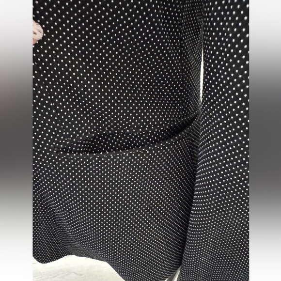 Zara Blazer Sz 6 Black White Polka Dots Office Work Party Preppy Classic EU 38 - Picture 5 of 8